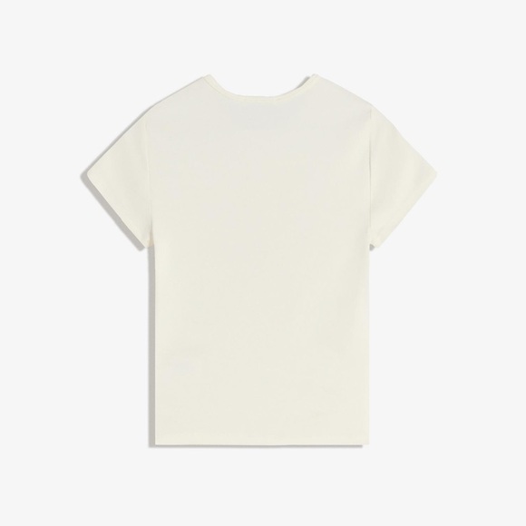 BERSHKA White Tee with Graphic Print - Picture 4 of 4